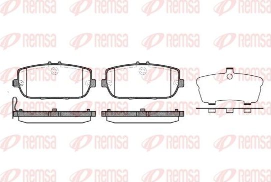Тормозные колодки Remsa. Артикул 1190.01