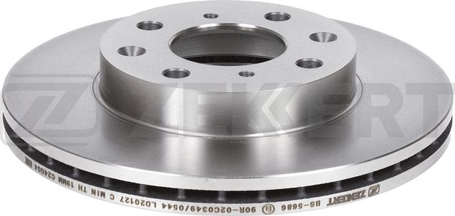 Тормозной диск Zekkert передний для Honda Civic VI 1994-2001. Артикул BS-5686
