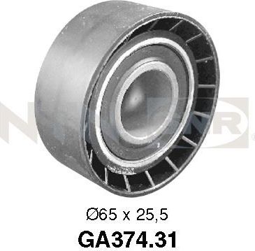 Натяжной ролик (натяжитель) приводного поликлинового ремня NTN / SNR для MG ZR 2001-2005. Артикул GA374.31