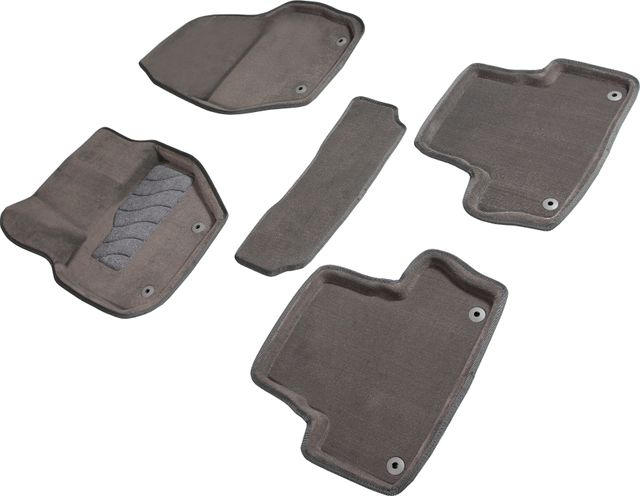 Коврики Seintex 3D ворсовые для салона Volvo XC60 I 2008-2017. Серый. Артикул 87951