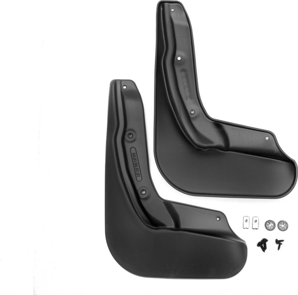 Брызговики Frosch (в пакете) задняя пара для Audi Q7 (кроме S-Line) 2015-2026. Артикул NLF.04.01.E13