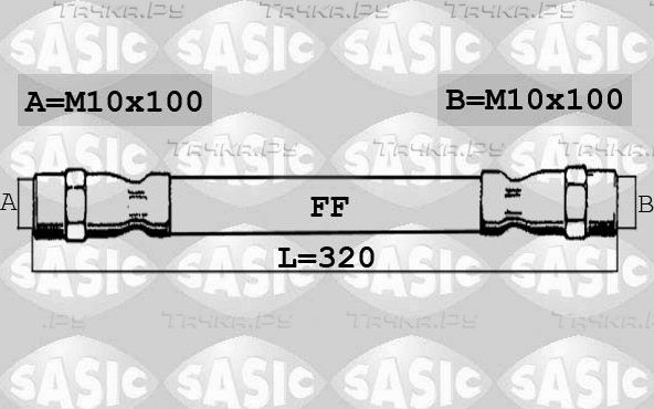 Тормозной шланг Sasic передний для Volkswagen Passat B5 1996-2005. Артикул 6606180