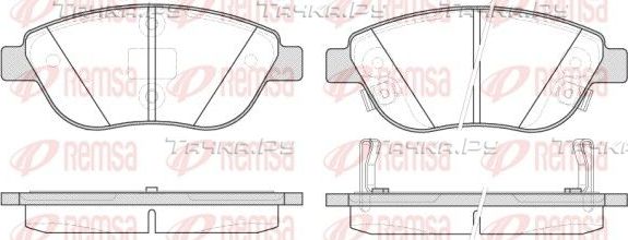 Тормозные колодки Remsa передние для Fiat 500L I 2012-2026. Артикул 0859.32