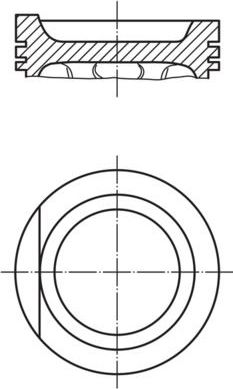 Поршень Mahle для Volkswagen Jetta II 1984-1991. Артикул 034 75 02