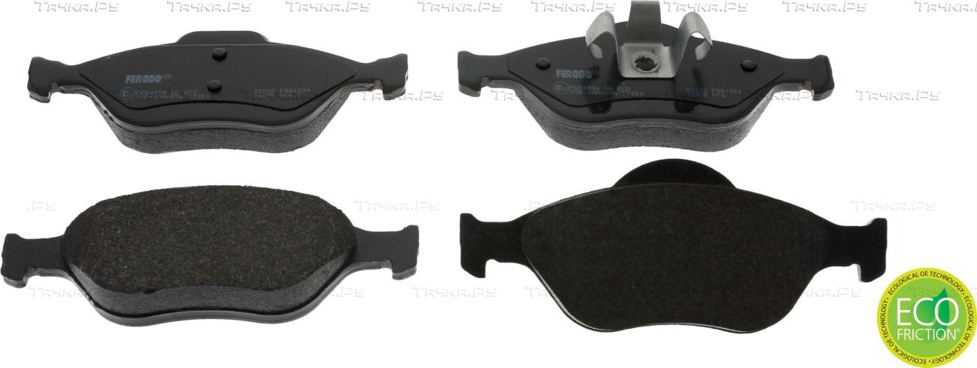 Тормозные колодки Ferodo Premier Eco Friction передние для Ford StreetKa 2003-2005. Артикул FDB1394