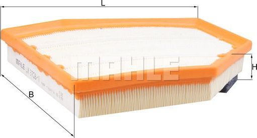 Воздушный фильтр Mahle. Артикул LX 3728/1