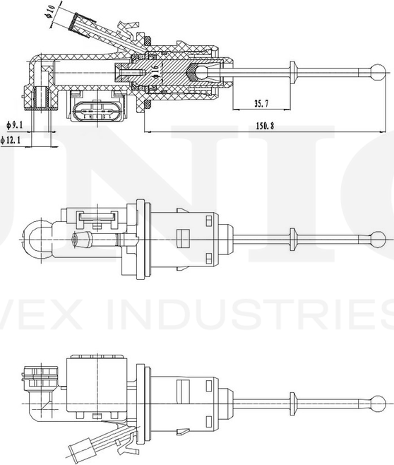 Цилиндр сцепления главный (Unio). Артикул BRC-10015