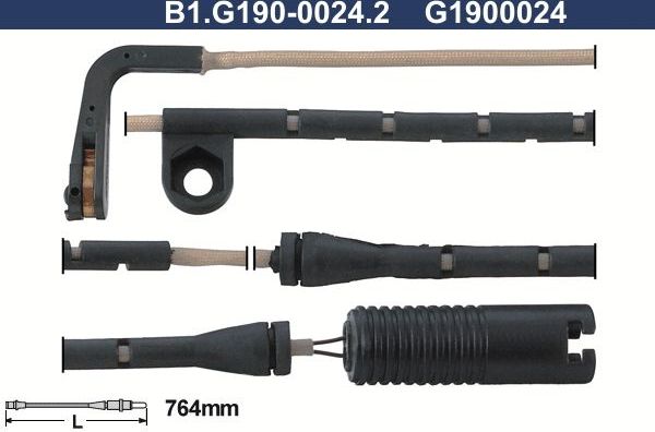 Датчик износа тормозных колодок  Galfer. Артикул B1.G190-0024.2