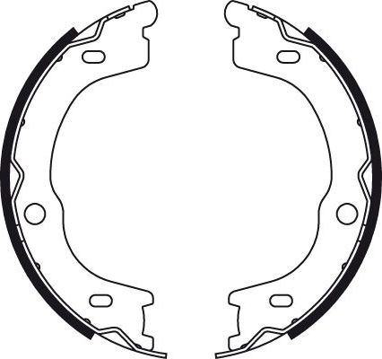 Тормозные колодки (стояночная тормозная система) TRW задние для Kia Sorento I 2006-2011. Артикул GS8784