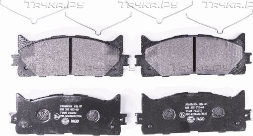 Тормозные колодки Hella передние для Lexus ES VI 2012-2018. Артикул 8DB 355 012-401