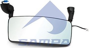 Зеркало боковое Sampa для Scania 4 1995-2008. Артикул 043.485
