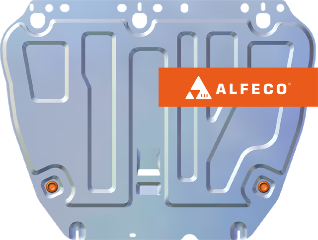 Защита алюминиевая Alfeco для картера и КПП Ford Focus III 2011-2019. Артикул ALF.07.26al