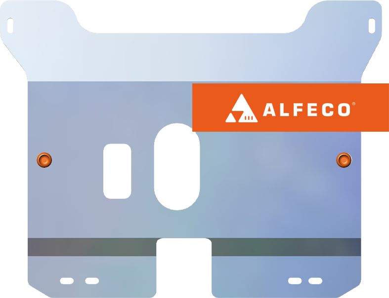 Защита алюминиевая Alfeco для картера и КПП Chery QQ 2006-2008. Артикул ALF.02.03 AL4