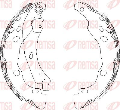 Тормозные колодки Remsa. Артикул 4152.00