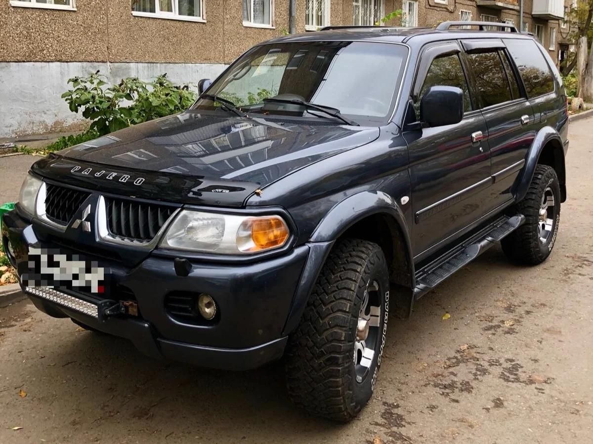 Дефлектор VT52 для капота Mitsubishi Pajero Sport I 1998-2008. Артикул MSH01VT