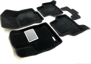 Коврики текстильные Euromat 3D Lux для салона Audi A3 2013-2026 ЧЕРНЫЕ. Артикул EM3D-004507