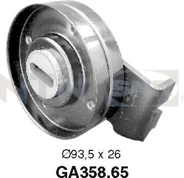 Натяжной ролик (натяжитель) приводного поликлинового ремня NTN / SNR. Артикул GA358.65