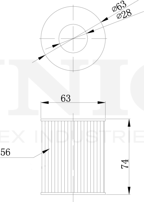 Фильтр масляный (Unio). Артикул FLT-20122