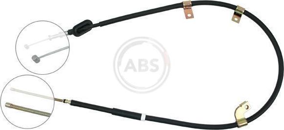 Трос ручника (тросик ручного тормоза) ABS задний правый для Subaru XT 1984-1990. Артикул K15868