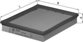 Воздушный фильтр Mahle. Артикул LX 119