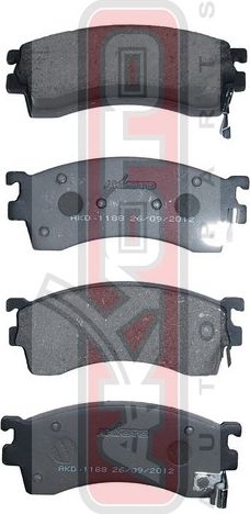 Тормозные колодки Akyoto Packing AKYOTO. Артикул AKD-1188