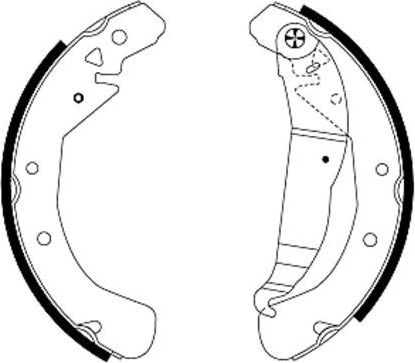 Тормозные колодки Mintex Shoe Kit задние для Opel Astra F 1991-1999. Артикул MSK158
