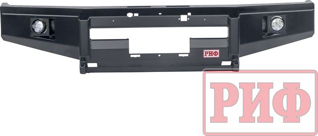 Бампер силовой РИФ передний без доп. фарами под штатную лебедку для Toyota Land Cruiser 76 2007-2026. Артикул RIF076-11356
