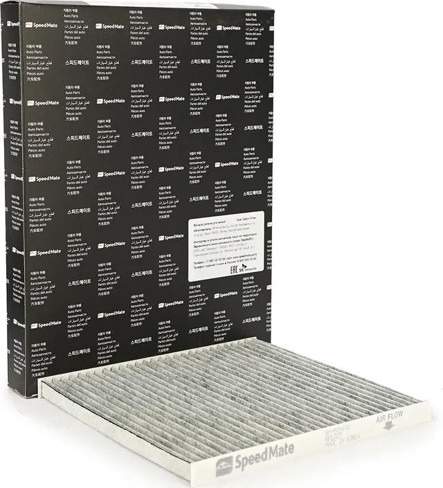 Фильтр салона угольный HYUNDAI SOLARIS (RB)/KIA RIO (UB) (2012-) (Speedmate). Артикул SMPCH102