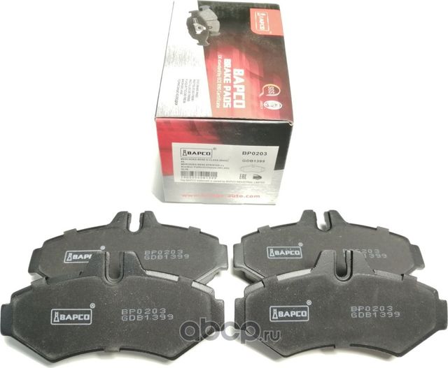 Колодки тормозные дисковые зад. MB G-CLASS (W460) (W463) 08- SPRINTER (Bapco) Bapco. Артикул BP0203