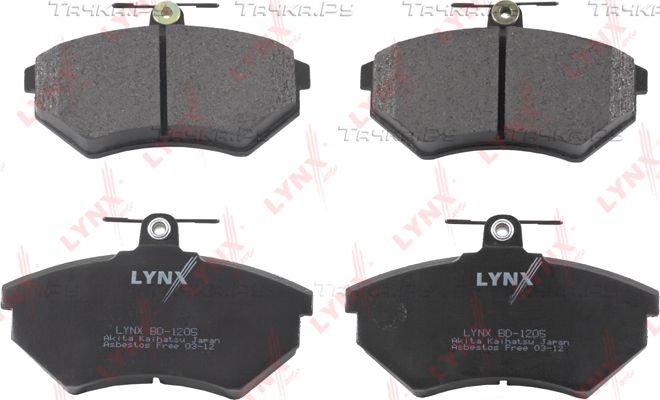 Тормозные колодки LYNXauto передние для Audi 80 V (B4) 1993-1996. Артикул BD-1205