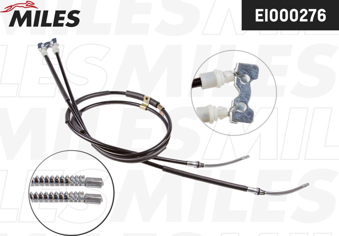 Трос ручника (тросик ручного тормоза) Miles. Артикул EI000276