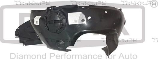 Подкрылок DPA передний правый для Skoda Rapid I 2012-2019. Артикул 88091694702