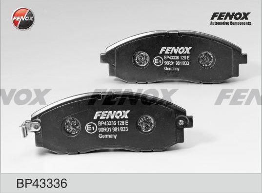 Тормозные колодки Fenox. Артикул BP43336