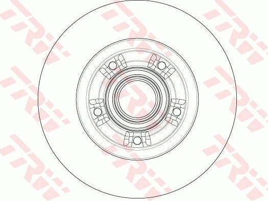 Тормозной диск TRW задний для Renault Fluence I 2012-2017. Артикул DF6203BS