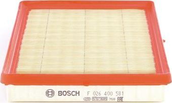 Воздушный фильтр Bosch для Volkswagen Caddy V 2021-2026. Артикул F 026 400 581