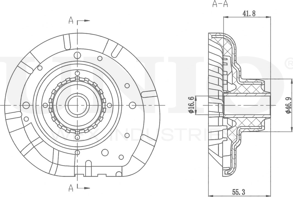 Опора амортизационной стойки (Unio). Артикул RMP-13119