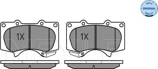 Тормозные колодки Meyle Original. Артикул 025 240 2417/W