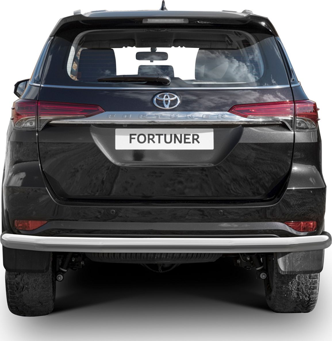 Защита Rival заднего бампера d76 для Toyota Fortuner II 2017-2020. Артикул R.5720.008
