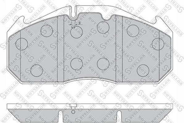 Тормозные колодки Stellox передние для MAN M2000 1995-2005. Артикул 85-01405-SX