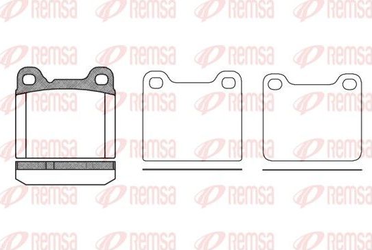 Тормозные колодки Remsa. Артикул 0257.20