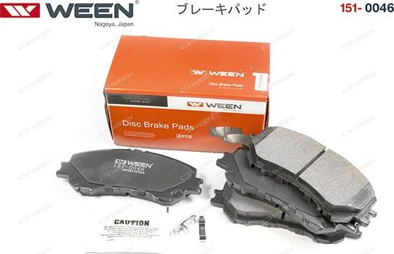 Тормозные колодки WEEN. Артикул 151-0046