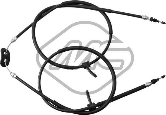 Трос ручника (тросик ручного тормоза) Metalcaucho задний для Fiat Croma I 1985-1996. Артикул 80479