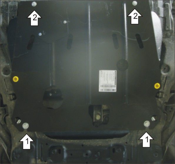 Защита алюминиевая Мотодор для картера и КПП Nissan X-Trail Т32 2015-2026. Артикул 31412