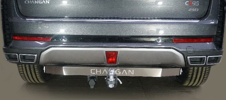 Фаркоп ТСС оцинкованный под американский квадрат для Changan CS95 2.0L 4WD 2024-2026. Артикул TCU00421