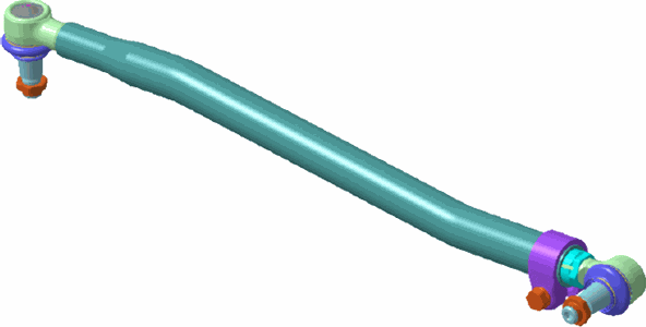 Рулевая тяга продольная Lemforder для Mercedes-Benz Actros MP4 2011-2019. Артикул 42151 01