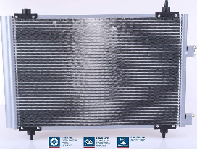 Радиатор кондиционера (конденсатор) Nissens (алюминий). Артикул 94570