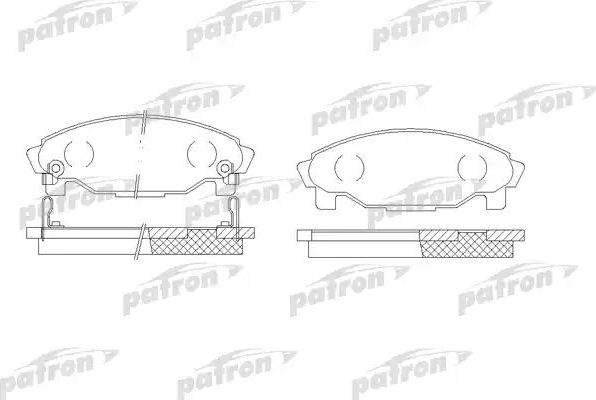 Тормозные колодки Patron. Артикул PBP1009