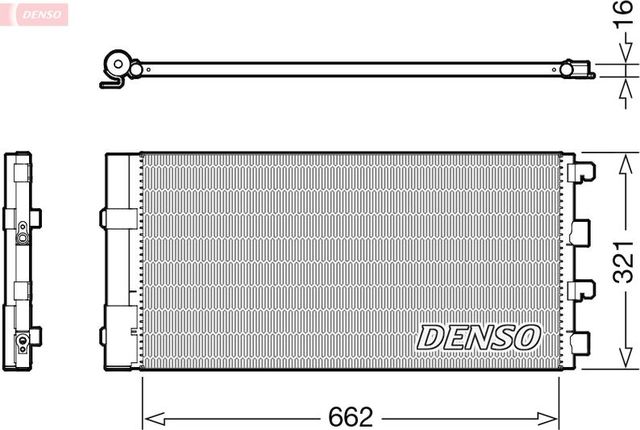 Радиатор кондиционера (конденсатор) Denso. Артикул DCN37003