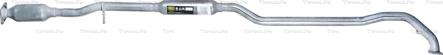 Глушитель Trialli (алюминий / сталь) для Mitsubishi Outlander III 2012-2026. Артикул EAM 0146