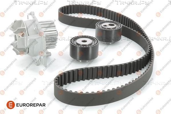 Помпа (водяной насос) с комплектом ремня ГРМ Eurorepar для Peugeot 607 I 2000-2005. Артикул 1609120180